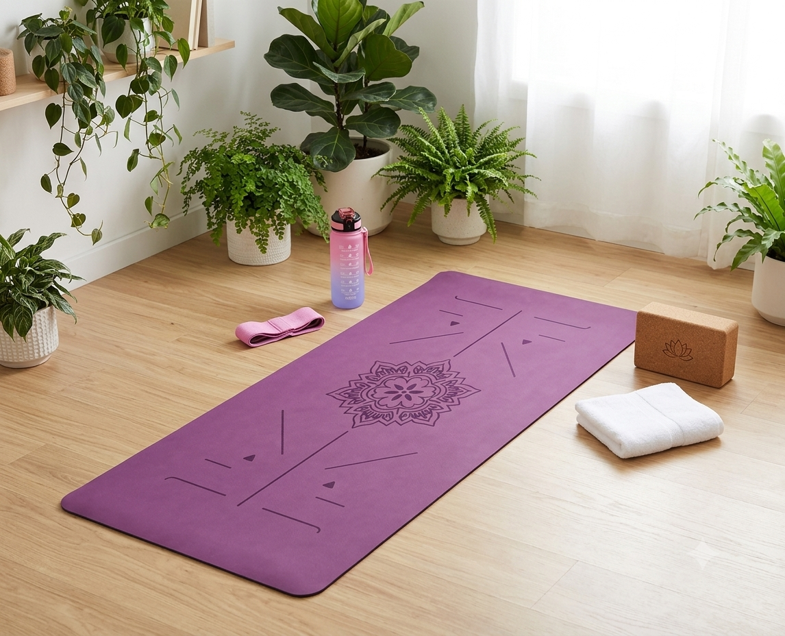 The Flow Kit – Yoga Mat, Blocks, Strap & Grip Socks
