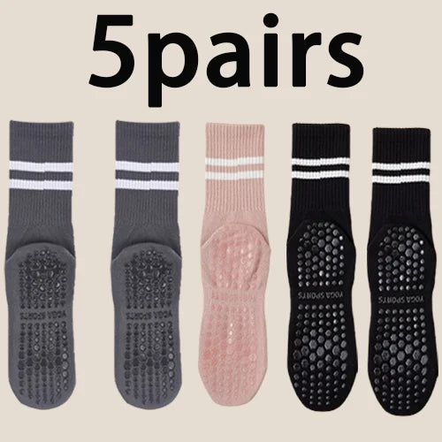 Flowna Pilates Grip Socks – Non-Slip Barre & Yoga Socks