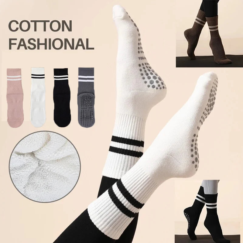Flowna Pilates Grip Socks – Non-Slip Barre & Yoga Socks
